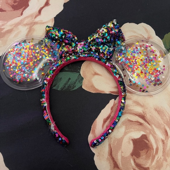 Disney Rainbow Sequin Confetti Ears - Picture 2 of 3